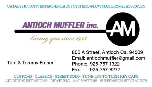 recreation of Antioch Mufflers card